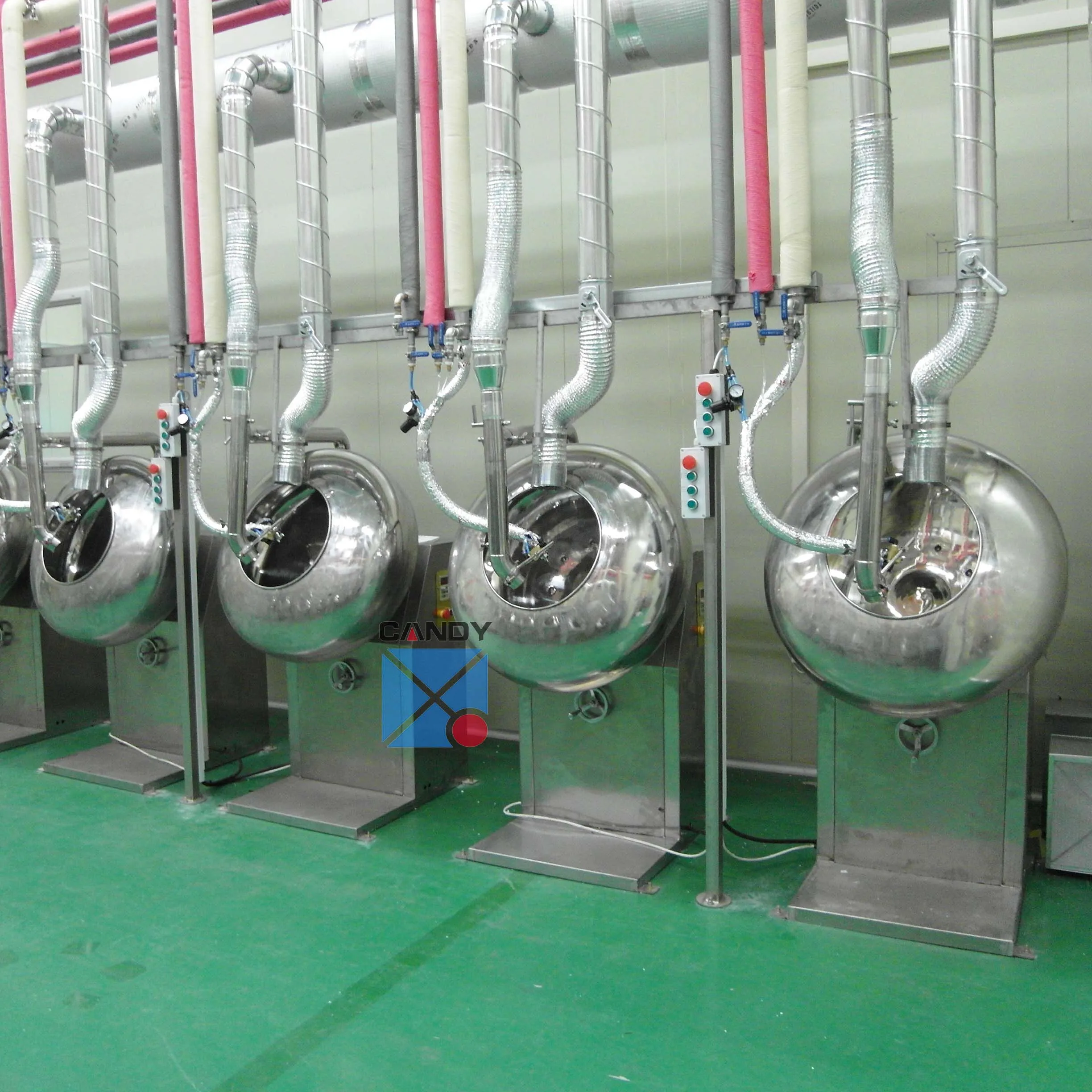 Gummy candy bubble gum sugar coating pan oil coating machine jelly beans candy polishing machine color coater