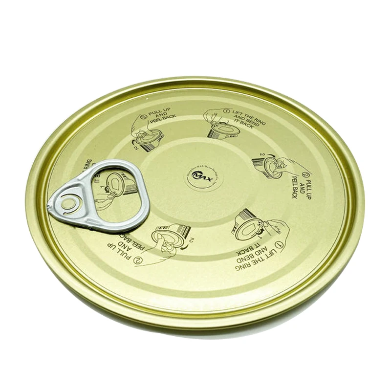 Popular Food 401# Full Tinplate  Can Cover Cap Easy Open Top Lid  EOE