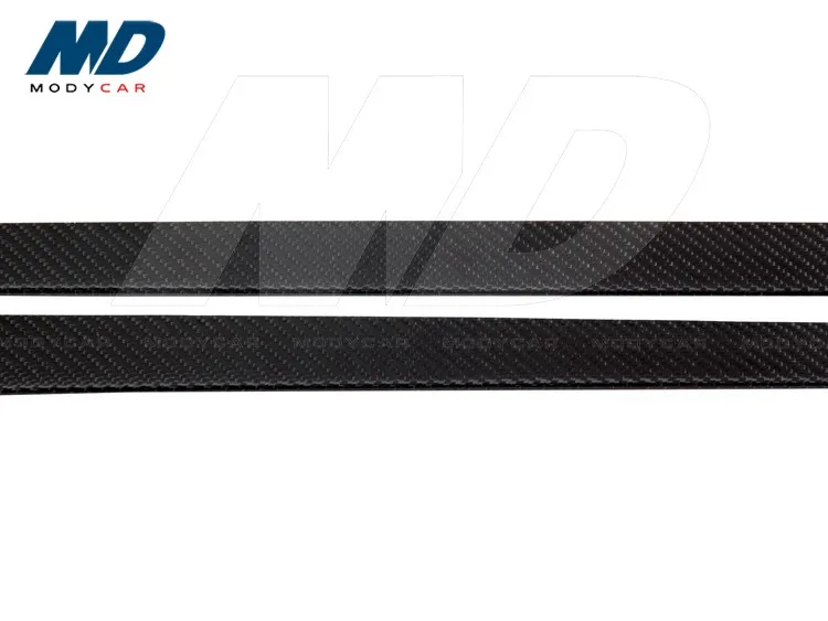 Modycar Style Carbon Fiber Side Skirt Insert For 2015-2016 MERCEDES BENZ C-Class W205 AMG C63