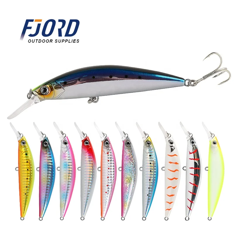FJORD Hot Sale 29g Minnow Sinking Artificial Bait Fishing Minnow Bass Lures for Saltwater