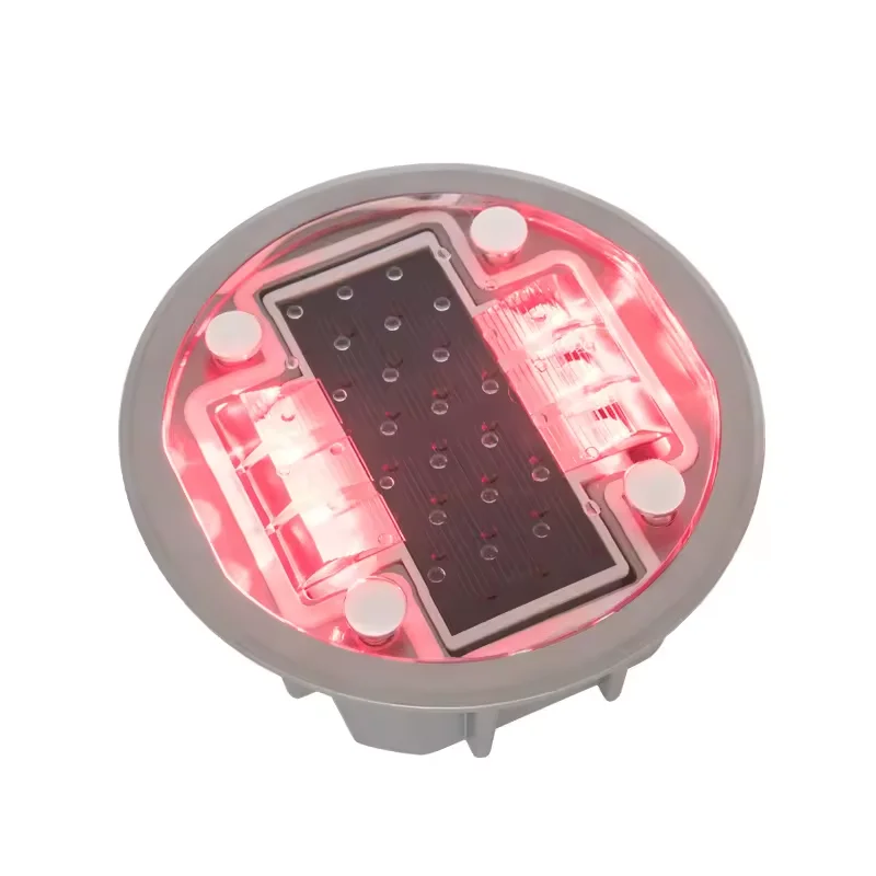 Waterproof Solar Road Studs Shell Low Profile Solar Road Stud Traffic Warning Safety Pathway Marker Light Solar Power Road Stud