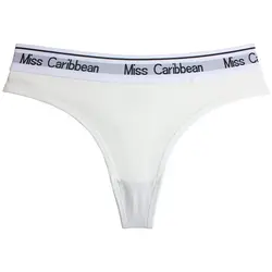 High quality T-Back mid-rise custom black sport ladies thongs sexy pantie women cotton underwear