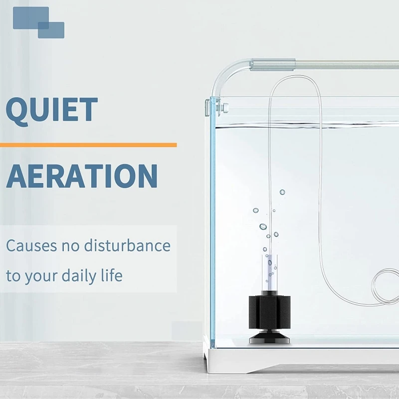RB-YU Super Quiet Aquarium Fish Tank Air Pump Biochemical Bio Practical Water Filter Sponge