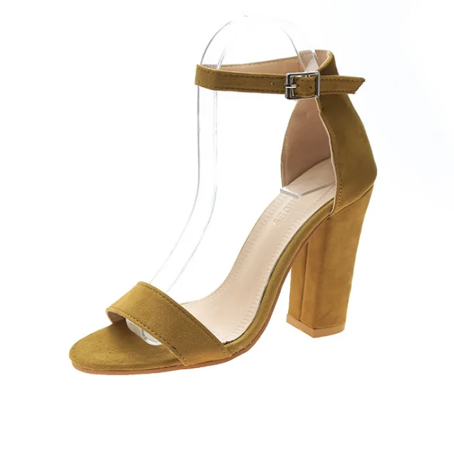 Bella Two-Piece Block Heel Sandals for Ladies