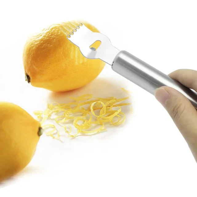 Amazon Hot Selling Fruit Potato Citrus Tools Manual Stainless Steel Lemon Grater Zester
