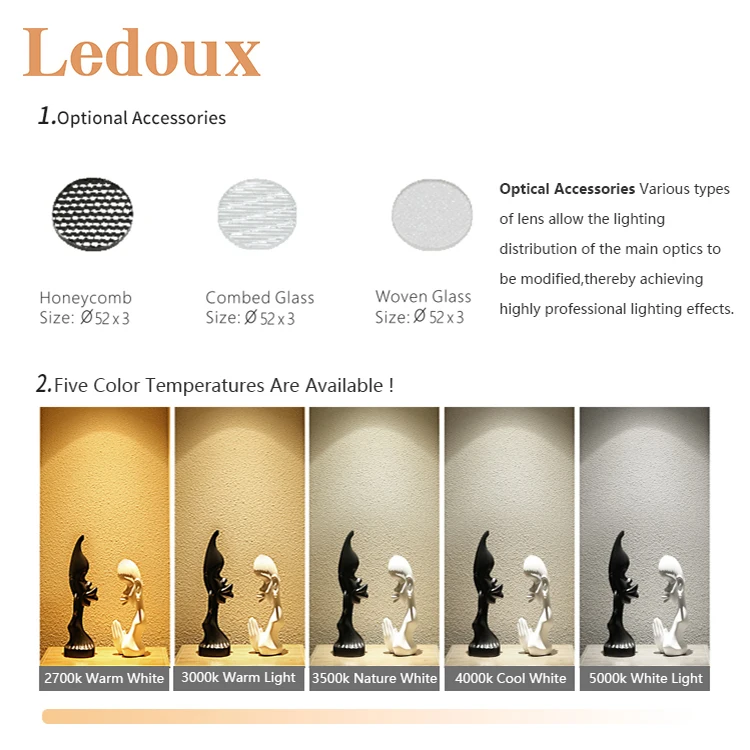 LEDOUX Best Selling Anti-Glare Surface Mounted Aluminum Adjustable led Track light Living Room Gallery led Track lights