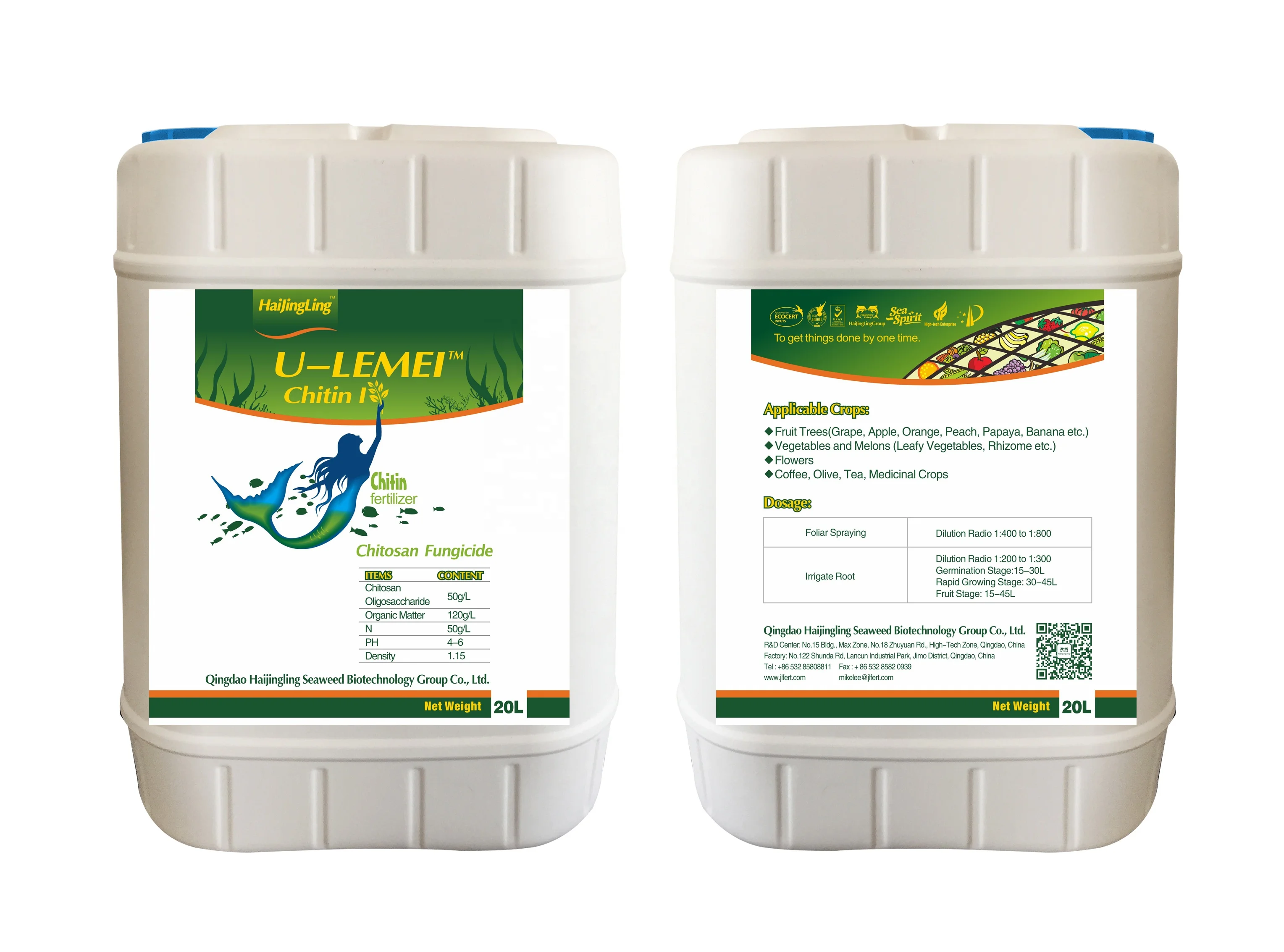 Efficient chitin liquid fertilizer is suitable for food fruits and vegetables with low cost
