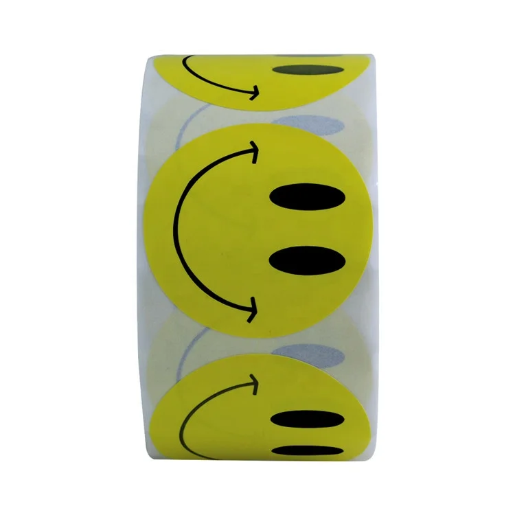 Hybsk Pure White Smile Face Mascot Animal Face Art Decorative Sticker(500 pcs)