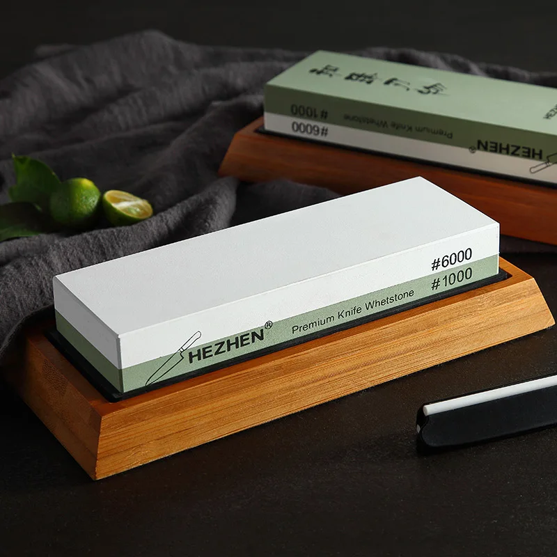 
professional 1000/6000 whetstone damascus knife sharpener 