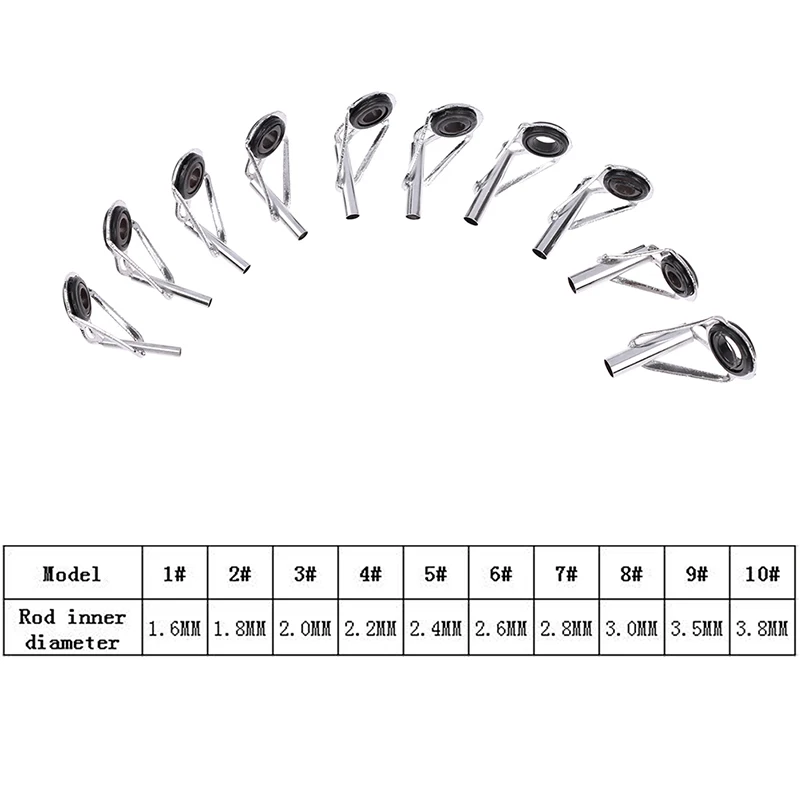 CASTSOON Chaeap Frames Tools Repair Kit For Enthusiast Telescopic Fishing Rod Pole Tips Tip Ring Eye Guide With Ring