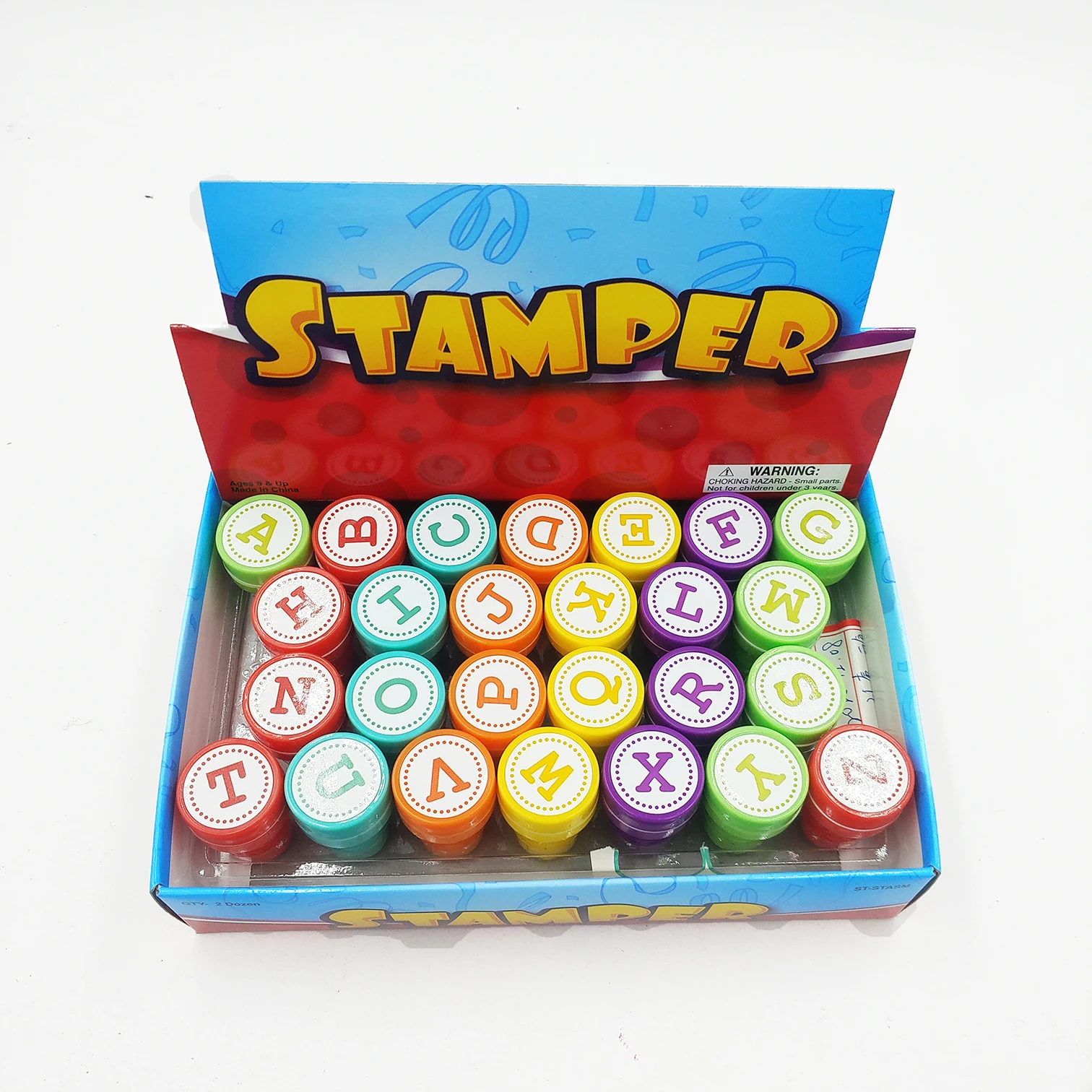 Wholesales Alphabet Christmas  Dino series Self-Inking Rubber Stamps for Education