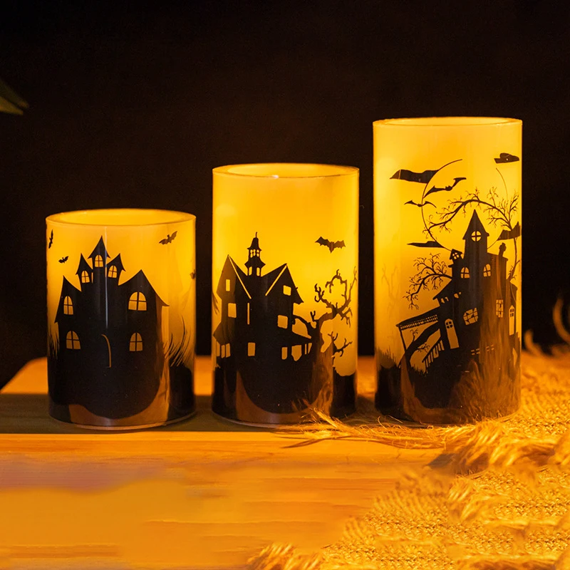 Halloween Specialization 3d Real Flame Led Floating Candles Light Flameless Candle