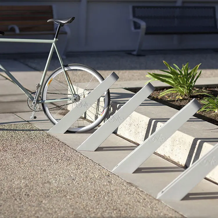 
galvanized steel bike parking rack outdoor street modern metal bicycle stand 