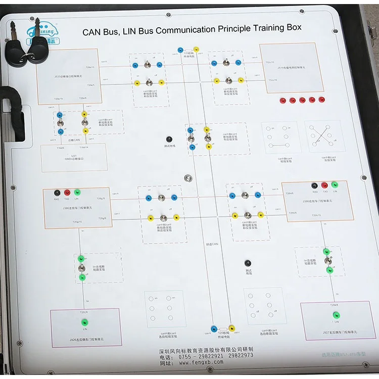 CAN Bus, LIN Bus Communication Principle Training Box auto electrical system for car