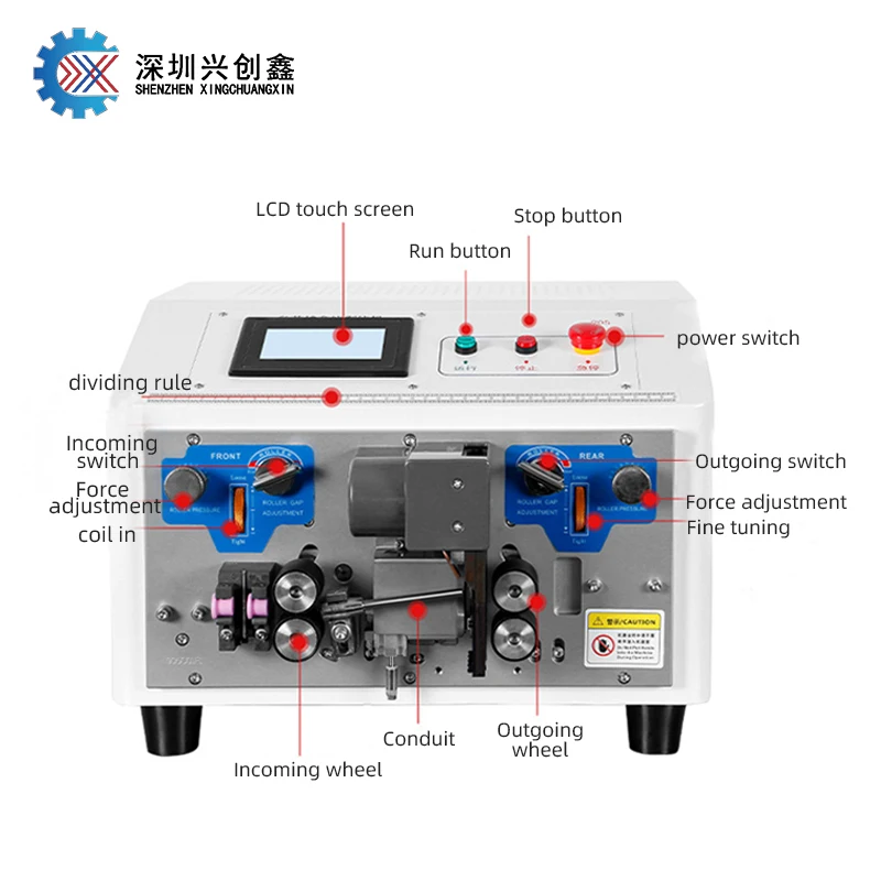 sheath wire flat cable peeling cutting machine fully automatic computer wire stripping machine