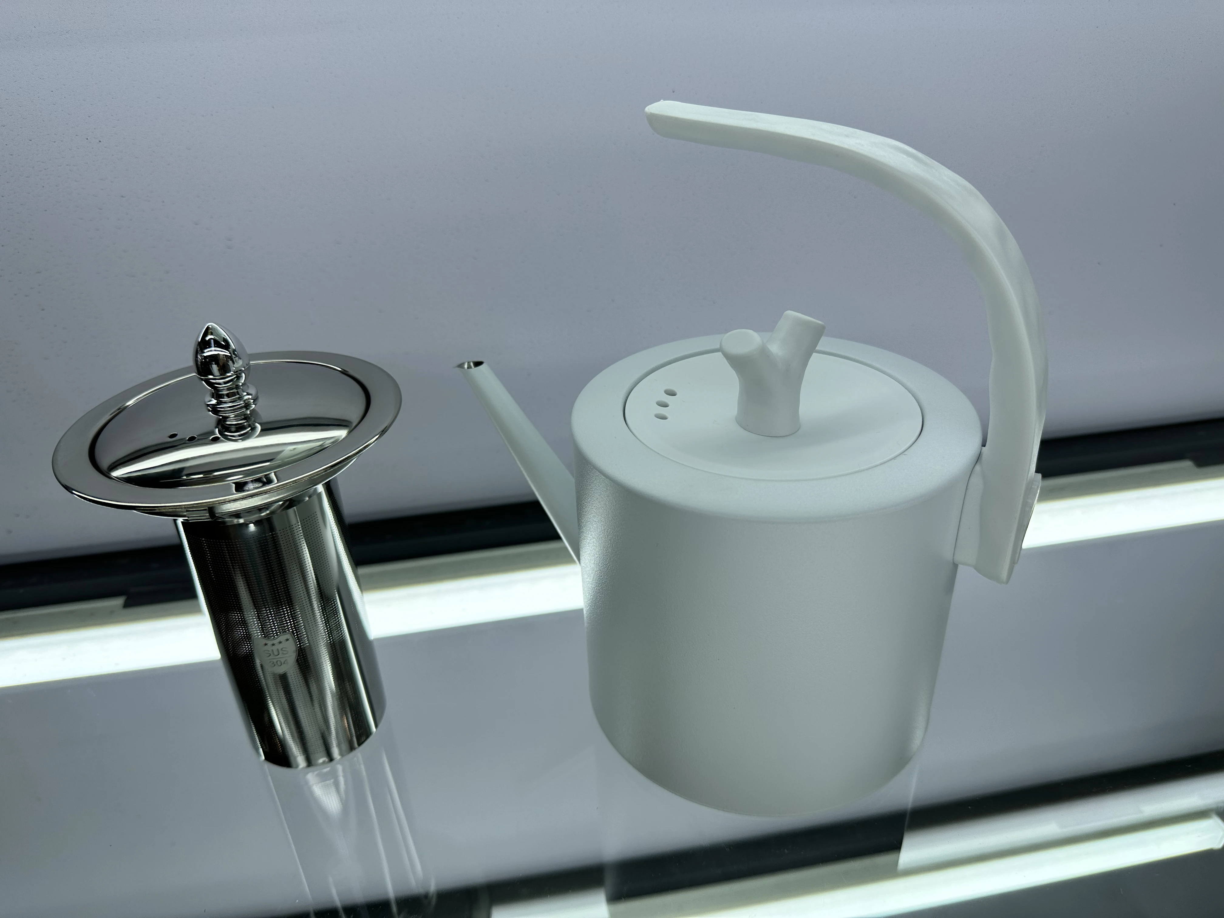 electric kettle  Mechanical electric kettle with thin spout and goose neck, 1000ml white stainless steel electric kettle