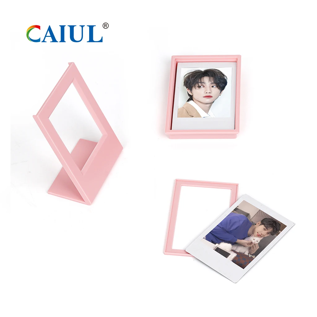Caiul Patent Classic ABS Kpop Style Tabletop Mini Picture Frame for fujifilm instax mini 12/11 Film 2X3 Picture Photo Frame