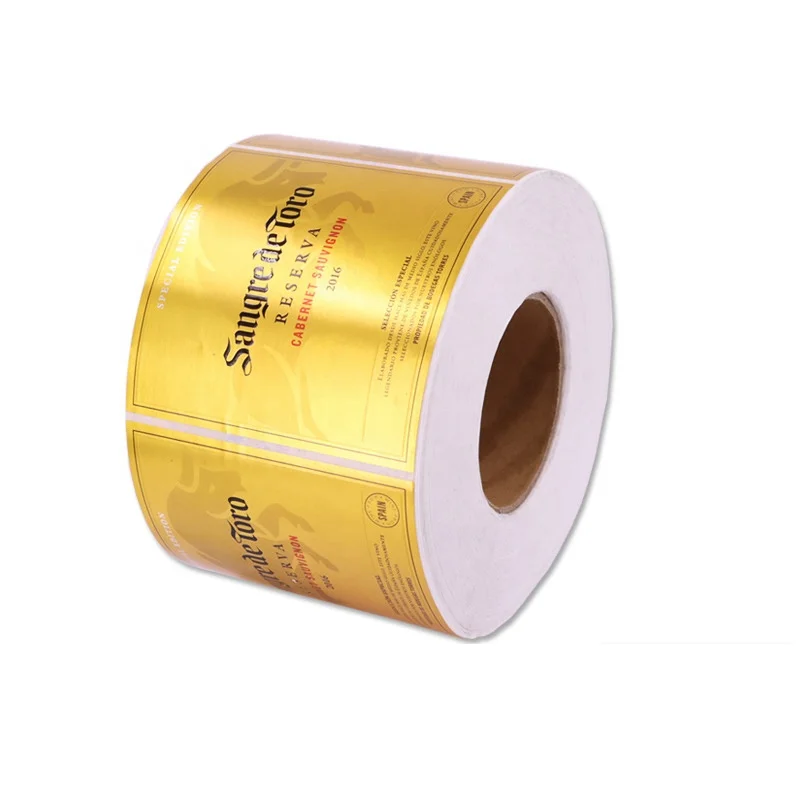 adhesive roll labels stickers for packaging uv printing custom logo die cut vinyl stickers