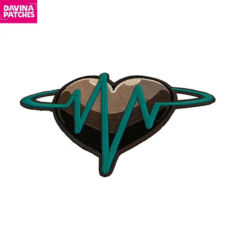 3D Custom Family Crest Souvenir Patch Iron Woven Soft Custom Embroidery Logo Sports Embroidered Patches Felt+thread Embroidery