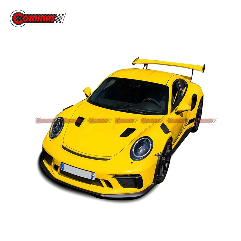 Auto Exterior Decorative Air Flow Intake Scoop Bonnet Vent Strip For Porsche 991.2 GT3RS Style
