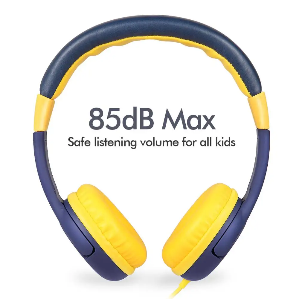 
85d Volume Limiting Child-Friendly earphone KM-666 Wired Over Ears Children Headphones 
