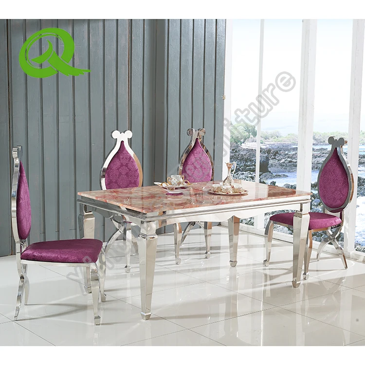 
hot selling stainless steel dinning table modern dining banquet table 