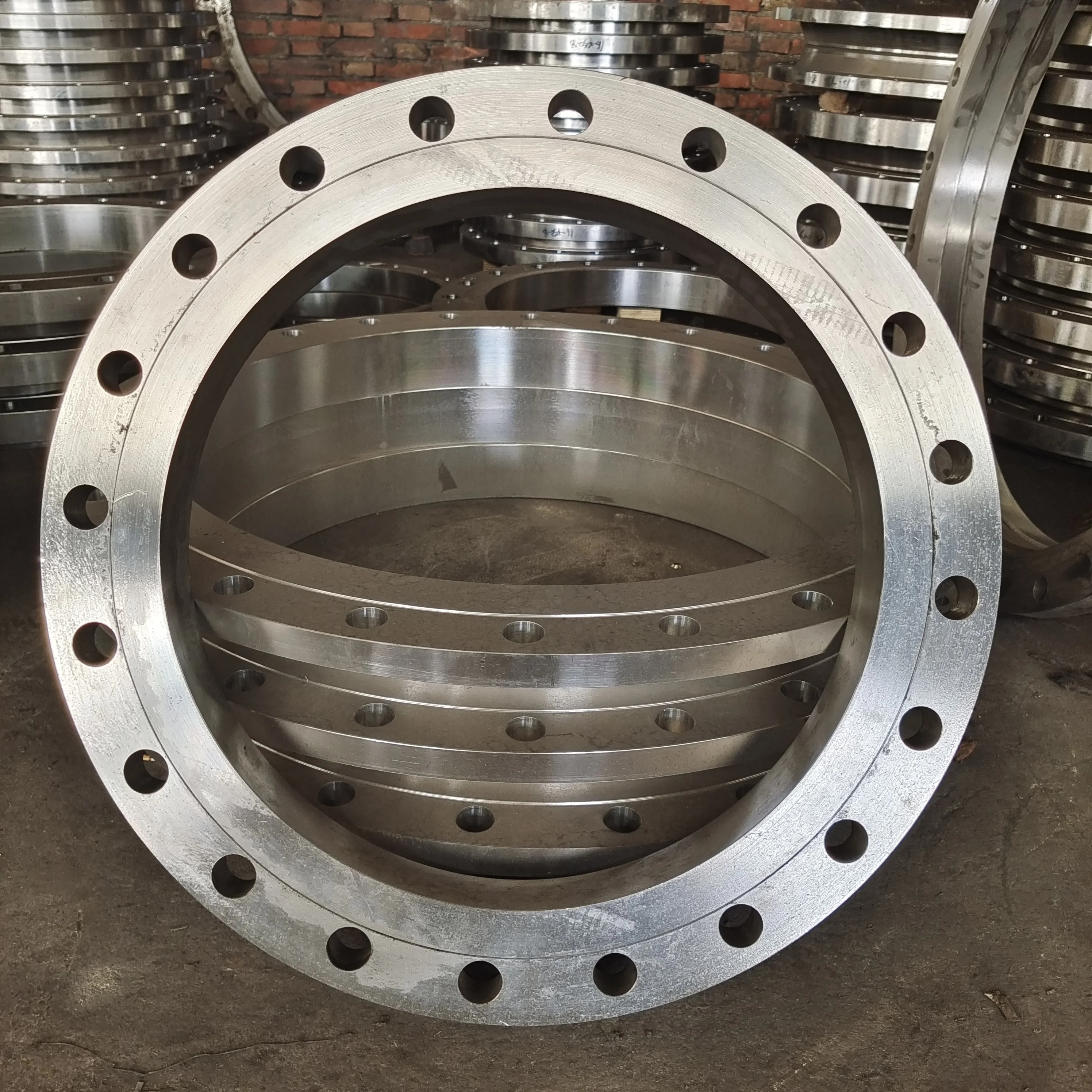 Фланец A105, кованая труба из углеродистой стали, фланец 150 фунтов, 300 фунтов, 600 фунтов, PN10, PN16, PN25, резьбовой/плоский/свободный/Якорный фланец