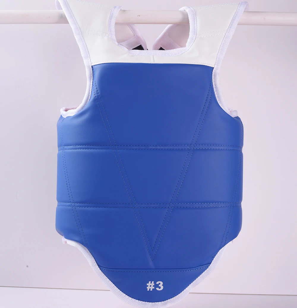 2024 New Style Red/blue Kids Training WTF Taekwondo Chest Guard Custom Martial Arts Chest Guard