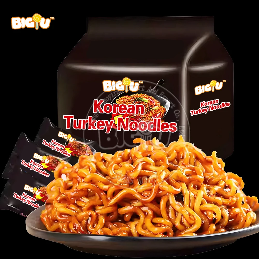 OEM Chinese Wholesale Korean Spicy Noodles Hot Chicken Spicy Flavour Halal Instant Ramen Noodles