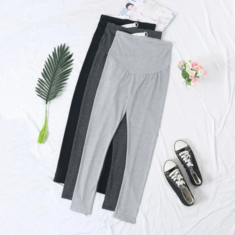 Wholesale High High Adjustable Waist Maternity Pregnancy Women Leggings Pants Trousers