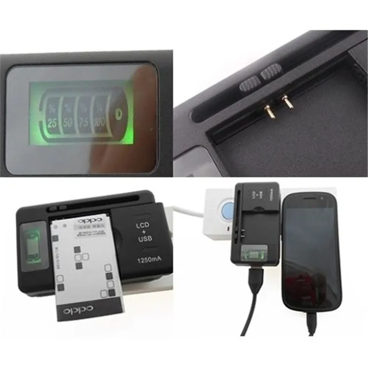 Universal Intelligent LCD Indicator battery Charger For Samsung S4 I9500 S3 I9300 NOTE 3 S5 With Usb Output Charge US EU PLUG