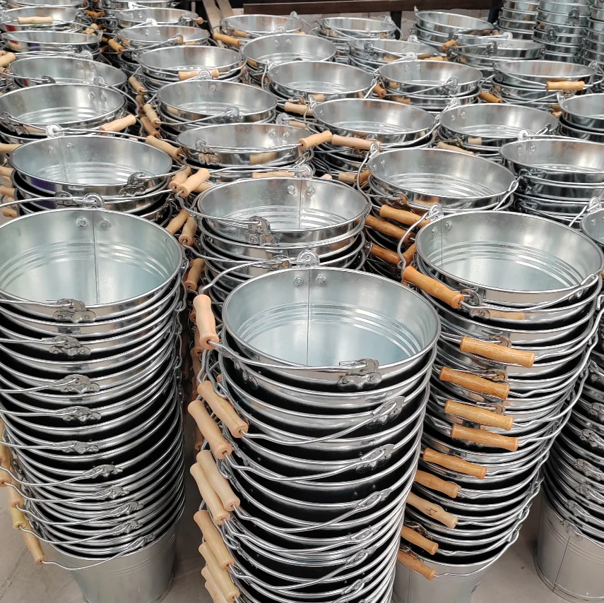 Оптовая Продажа Дешевая цена 5L 8L 10L 12L 15L металлическое ведро для воды оцинкованное