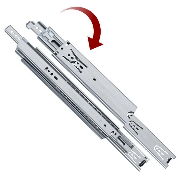Высококачественный удлинитель из нержавеющей стали, 45 мм, скользящий боковой кронштейн для ящика, шариковый подшипник, металлическая направляющая