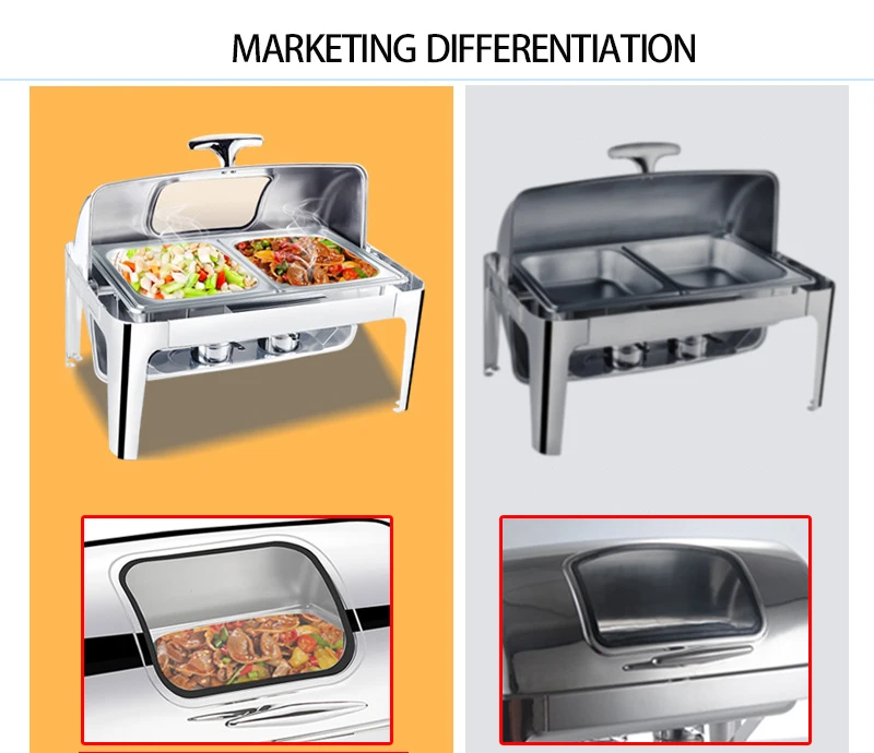 Прямая поставка с завода электрическая нагревательная Буфетная плита из нержавеющей стали со стеклянной крышкой оборудование буфетные блюда