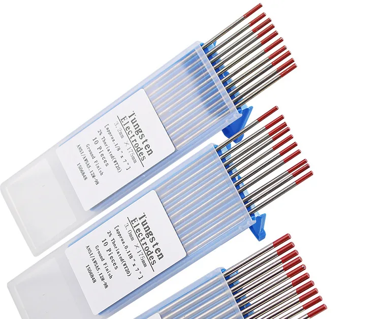 TIG welding special wt20 high quality red 1.6*175 tungsten electrode tungsten