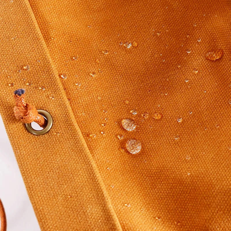 CHANGRONG  Custom Eco-friendly water resistant waxed canvas hanging Flower Storage planter bag