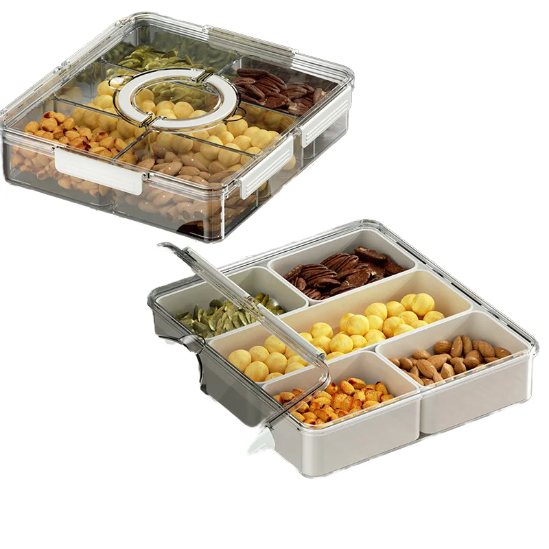 Masterchef 8 Compartment Airtight Lid Plastic Storage Container PET Kitchen Pantry Fruit Food Dispenser Minimalist Back School