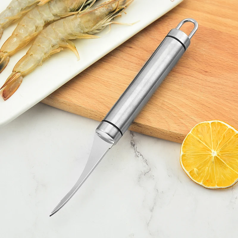 
Creative Kitchen tools for cleaning seafood Stainless Steel Prawn Shrimp Prawn Peeler Knife 