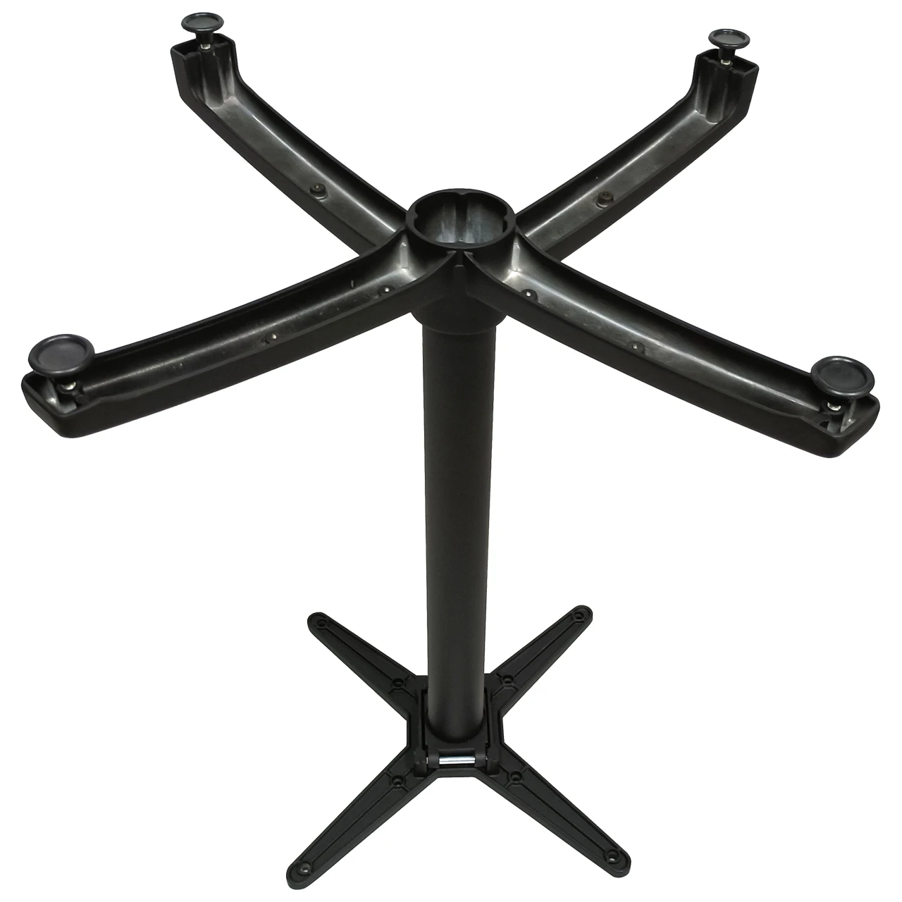 Aluminum Stackable Folding Black Metal Modern Table Legs Industrial Caravan Camper Pedestal Dining Coffee Bar Table Bases