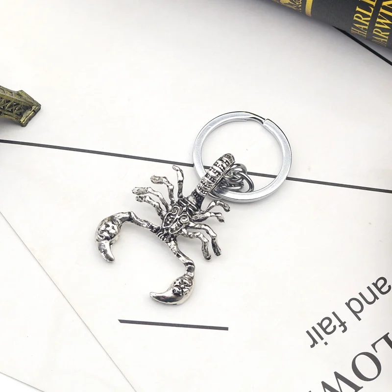 Promotional Metal Key chains Custom sublimation blanks scorpion Keychain Key ring Gifts