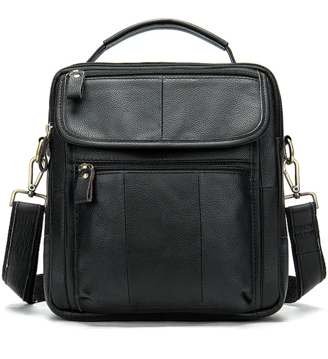 2020 New Style Genuine Leather Mens Crossbody Messenger Bag Custom Laptop Bag