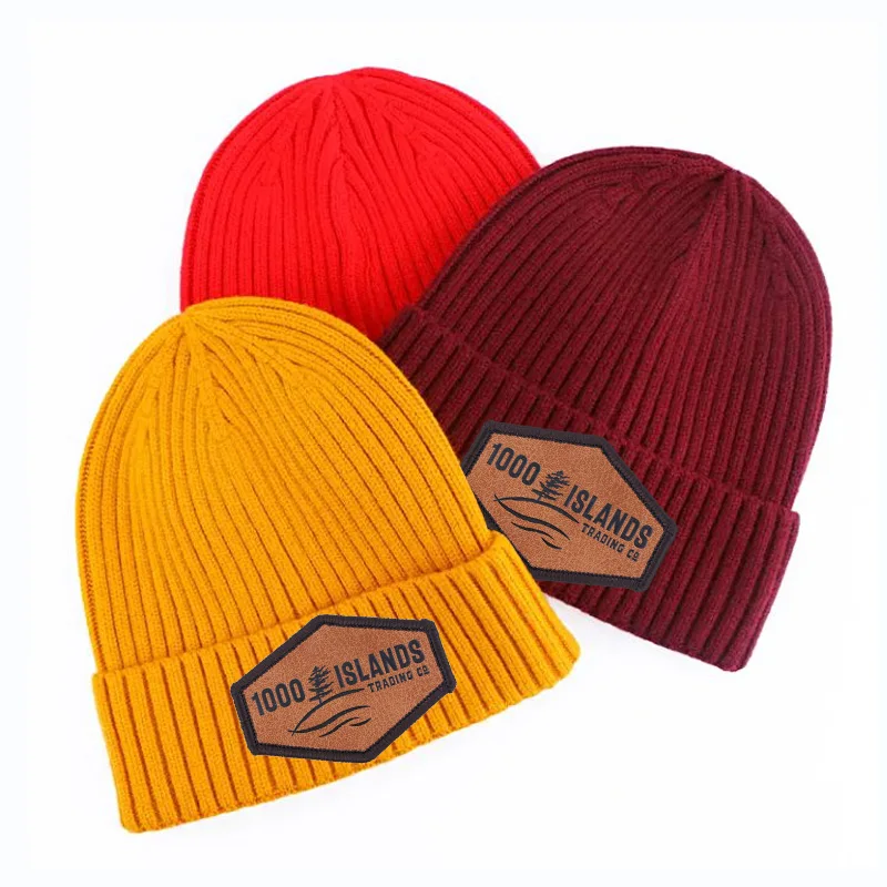 Qianzun beanies manufacturer custom logo embroidery winter knit hats beanie