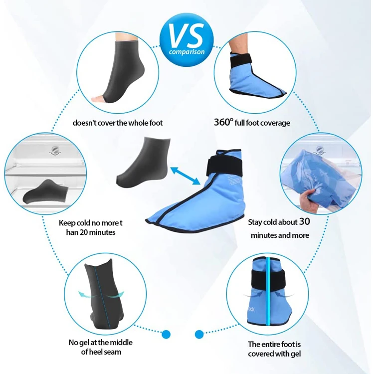 Trending Products 2023 New Arrivals Reusable Gel Hot Cold Pack Forefoot Toe Ice Pack