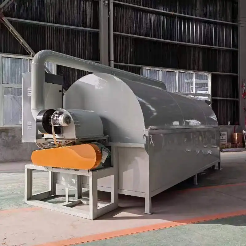 Industry Rice Peanut Manure Grain Chilli Bean Seed Pepper Maize Food Drying Rotary Drum Grain Dryer Machine Price