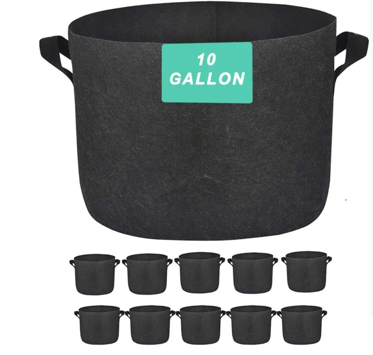 1/2/3/5/7/10/15/20/25/40/60/100 Gallon  Non-woven Fabric Potato nursery Plant Vegetables mushroom bag Garden Grow Bags