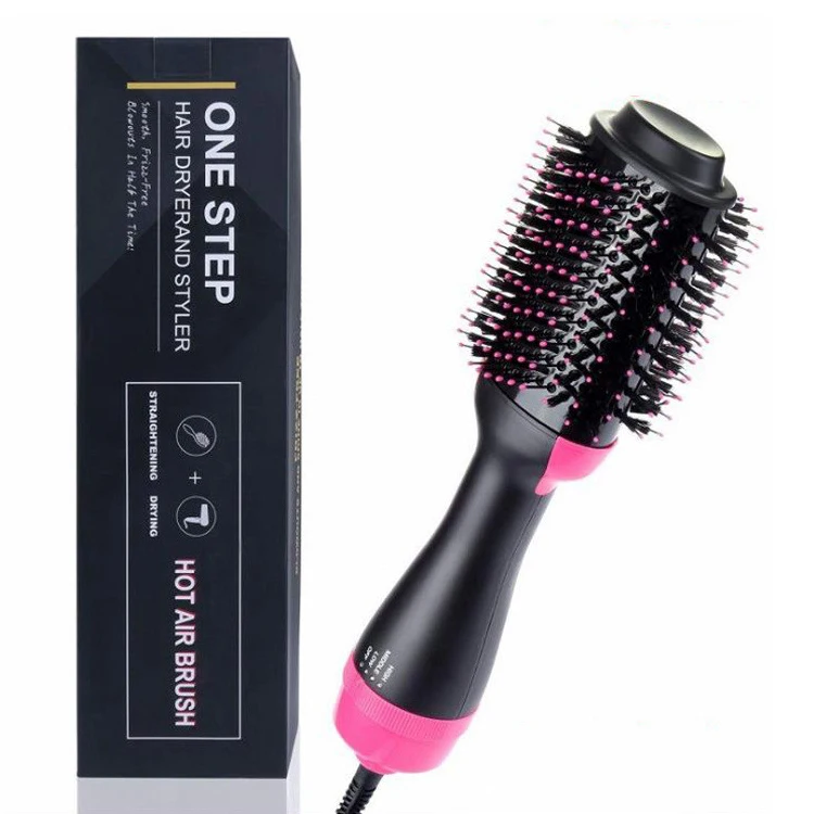 
Professional Ionic One Step Hair Dryer and Styler Straightening Drying Hair Brush Electric Hot Hair Comb 