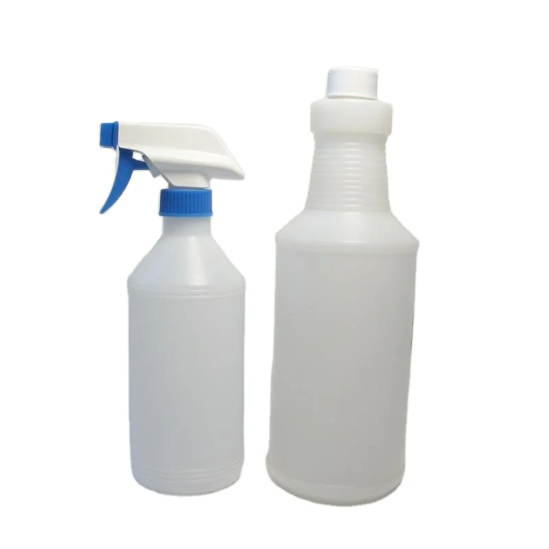 500ml 800ml  1000ml HDPE plastic bottle with28mm spray gun