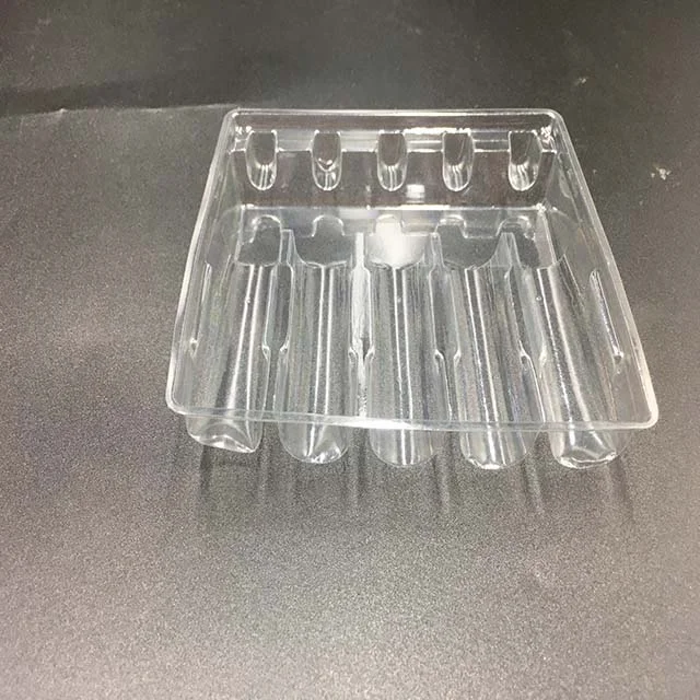 Disposable White Medical Vial Blister Tray packing Plastic Vaccine Tray