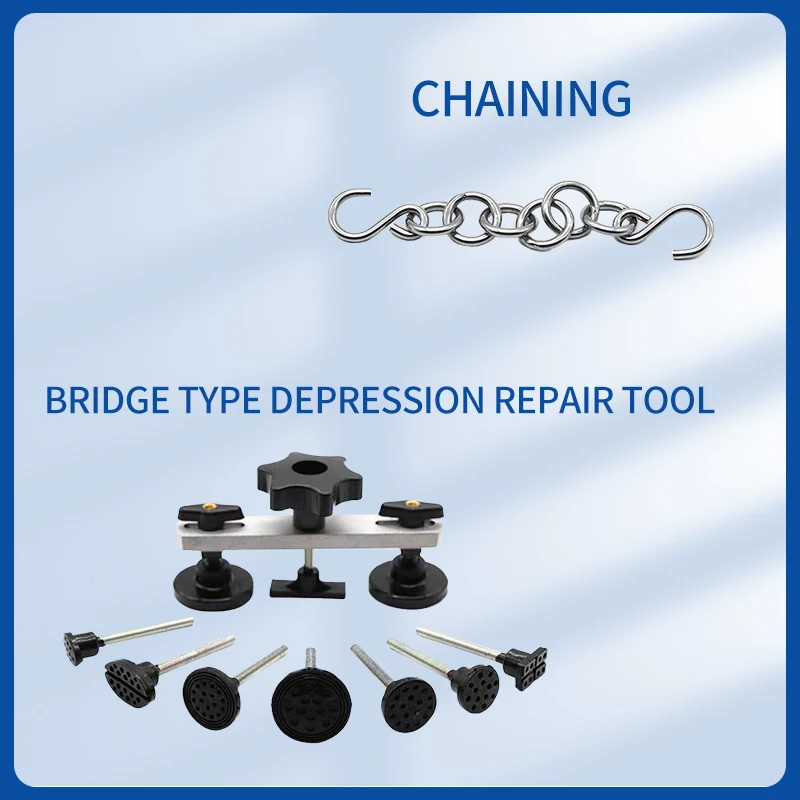 Hanging chain concave and convex repair tool, body sheet metal scratch free puller, suction and extraction