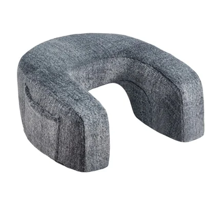 Faux Fur Plush memory foam pillow with Pocket Arm Rest Pillow Working in Bed Floor Sofa Computer laptop stand washable cover